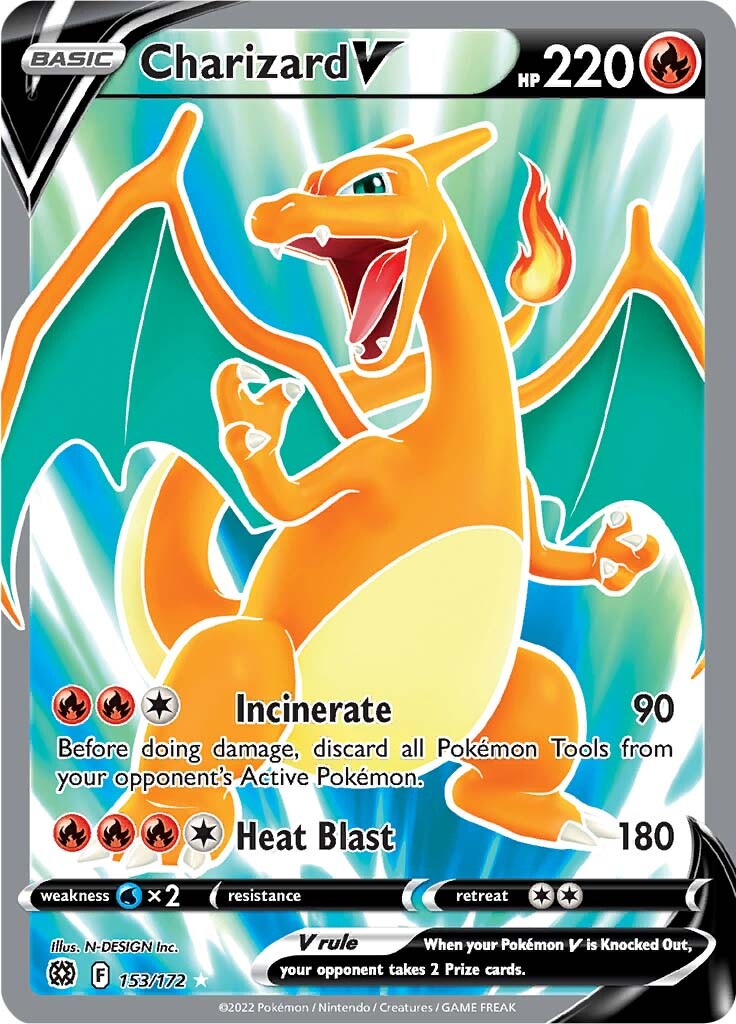 Charizard V (153/172) [Sword & Shield: Brilliant Stars] | Jomio and Rueliete's Cards and Comics