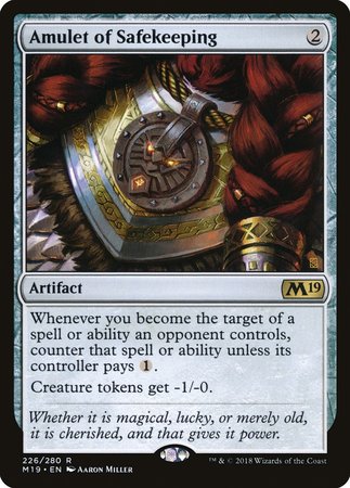 Amulet of Safekeeping [Core Set 2019] | Jomio and Rueliete's Cards and Comics