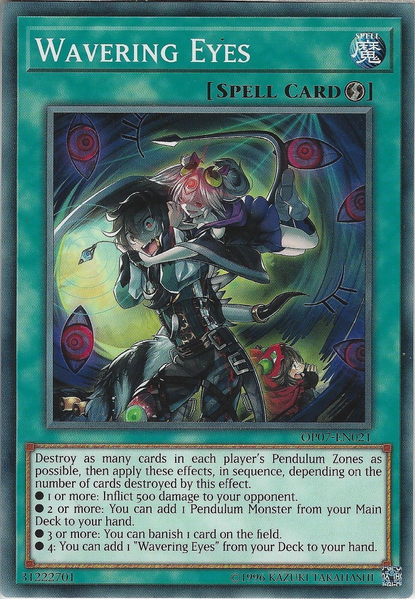 Wavering Eyes [OP07-EN021] Common | Jomio and Rueliete's Cards and Comics