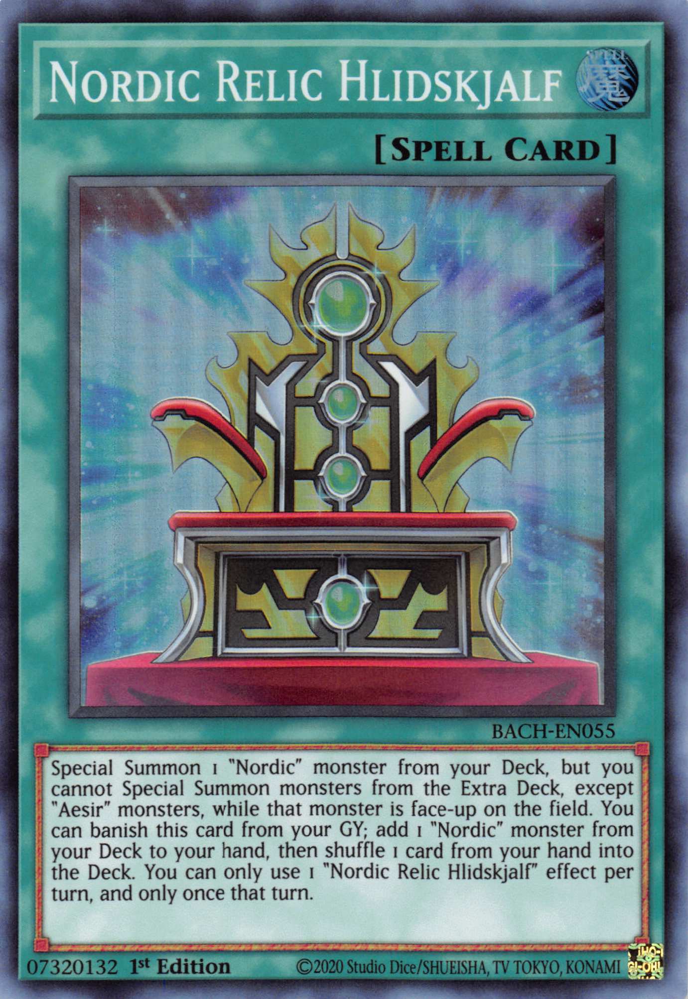 Nordic Relic Hlidskjalf [BACH-EN055] Super Rare | Jomio and Rueliete's Cards and Comics