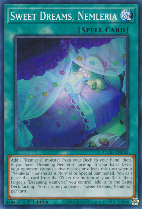 Sweet Dreams, Nemleria [CYAC-EN060] Common | Jomio and Rueliete's Cards and Comics