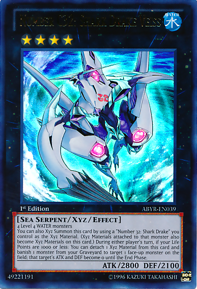 Number C32: Shark Drake Veiss [ABYR-EN039] Ultra Rare | Jomio and Rueliete's Cards and Comics