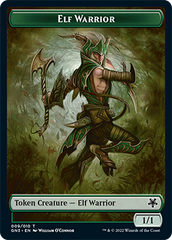Bird Illusion // Elf Warrior Double-Sided Token [Game Night: Free-for-All Tokens] | Jomio and Rueliete's Cards and Comics