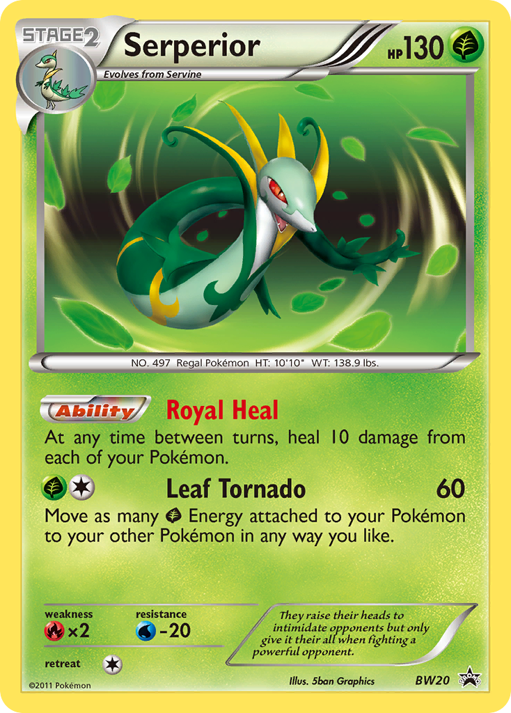 Serperior (BW20) [Black & White: Black Star Promos] | Jomio and Rueliete's Cards and Comics