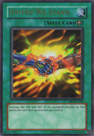 United We Stand [DB1-EN244] Ultra Rare | Jomio and Rueliete's Cards and Comics
