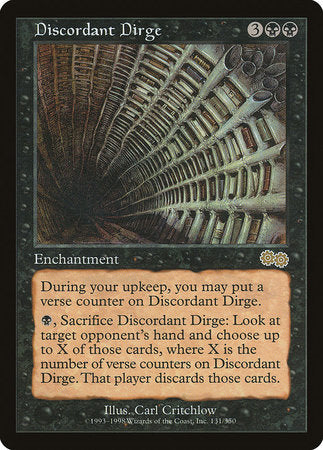 Discordant Dirge [Urza's Saga] | Jomio and Rueliete's Cards and Comics