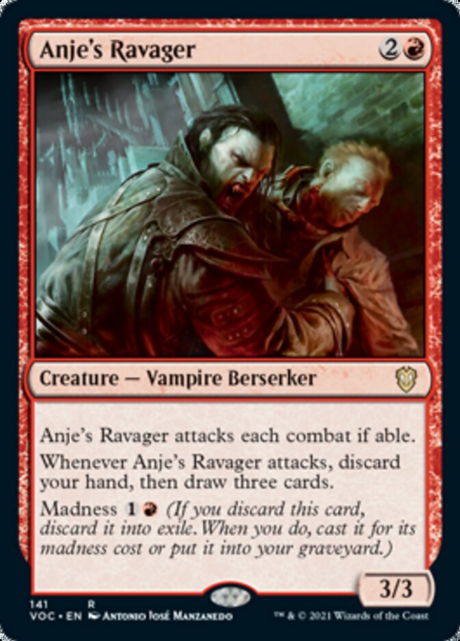 Anje's Ravager [Innistrad: Crimson Vow Commander] | Jomio and Rueliete's Cards and Comics