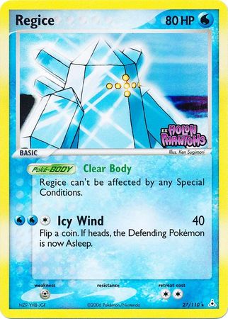 Regice (27/110) (Stamped) [EX: Holon Phantoms] | Jomio and Rueliete's Cards and Comics