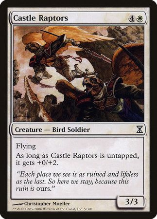 Castle Raptors [Time Spiral] | Jomio and Rueliete's Cards and Comics