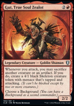 Gut, True Soul Zealot [Commander Legends: Battle for Baldur's Gate] | Jomio and Rueliete's Cards and Comics