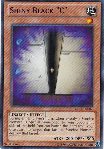 Shiny Black "C" (Blue) [DL14-EN007] Rare | Jomio and Rueliete's Cards and Comics