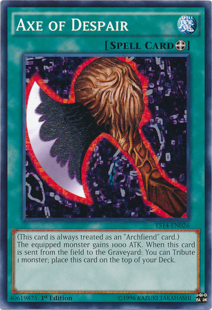 Axe of Despair [YS14-EN026] Common | Jomio and Rueliete's Cards and Comics