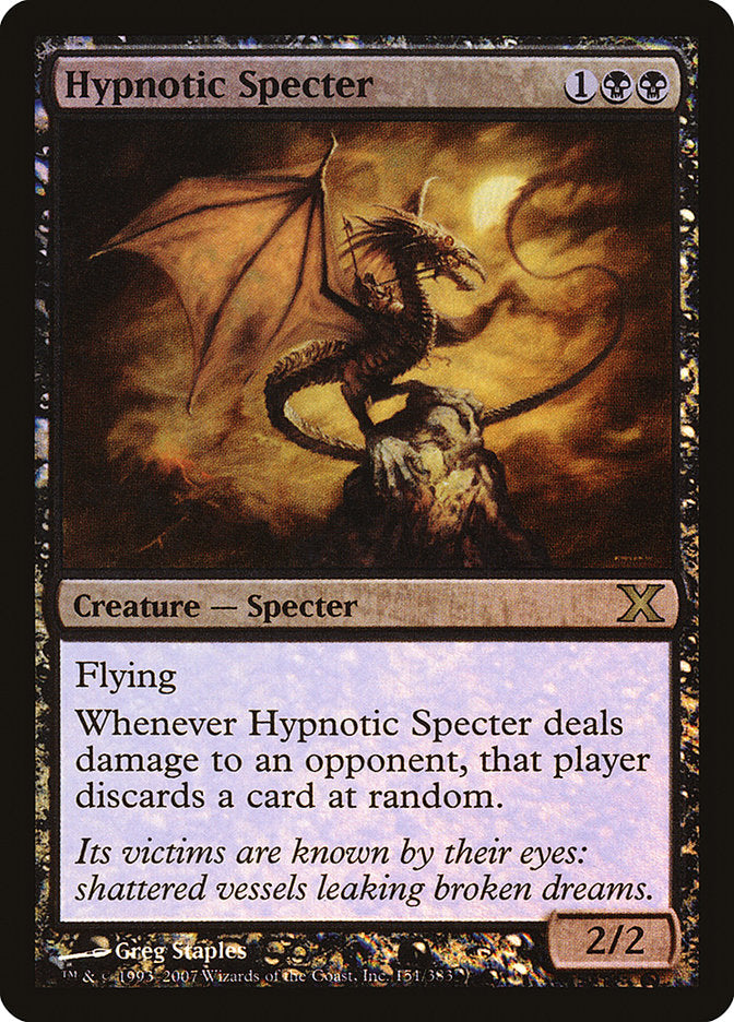 Hypnotic Specter (Premium Foil) [Tenth Edition] | Jomio and Rueliete's Cards and Comics