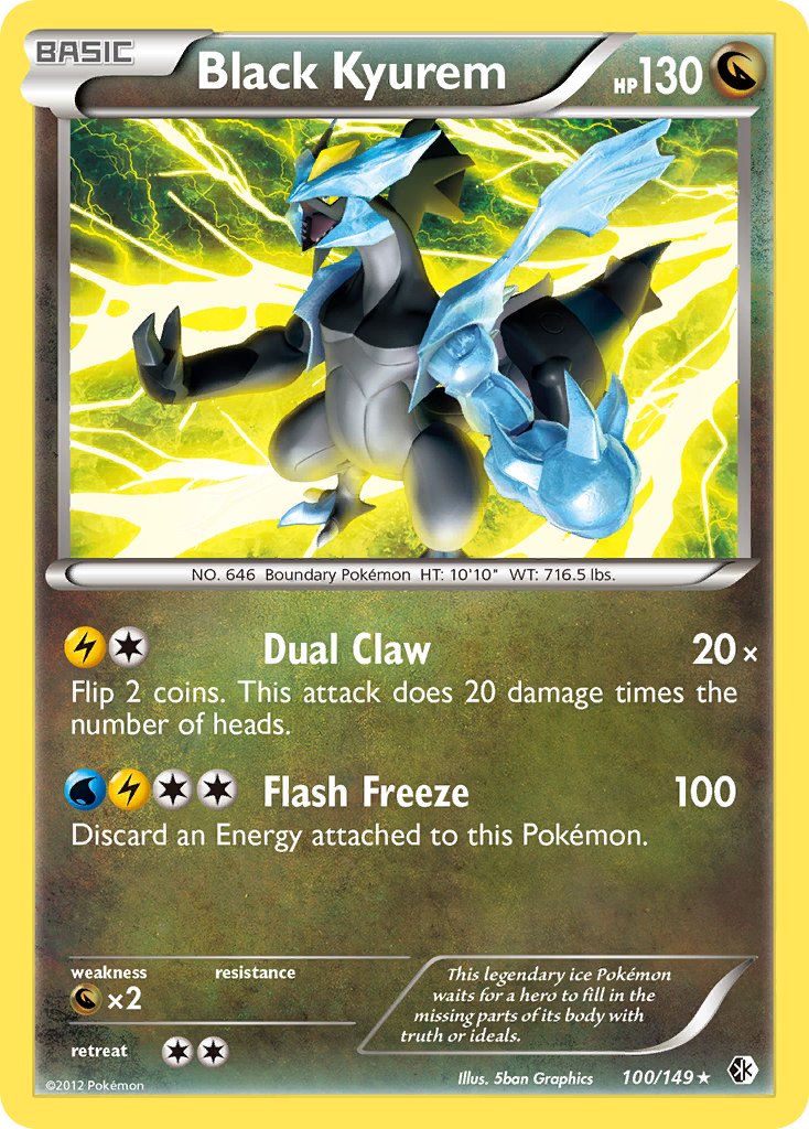 Black Kyurem (100/149) (Theme Deck Exclusive) [Black & White: Boundaries Crossed] | Jomio and Rueliete's Cards and Comics