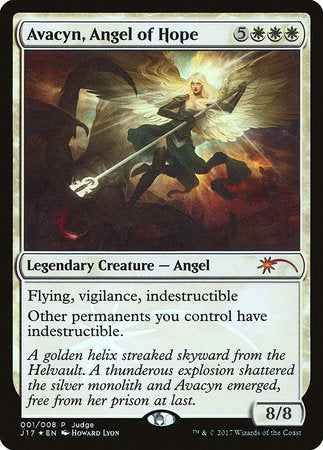 Avacyn, Angel of Hope [Judge Gift Cards 2017] | Jomio and Rueliete's Cards and Comics