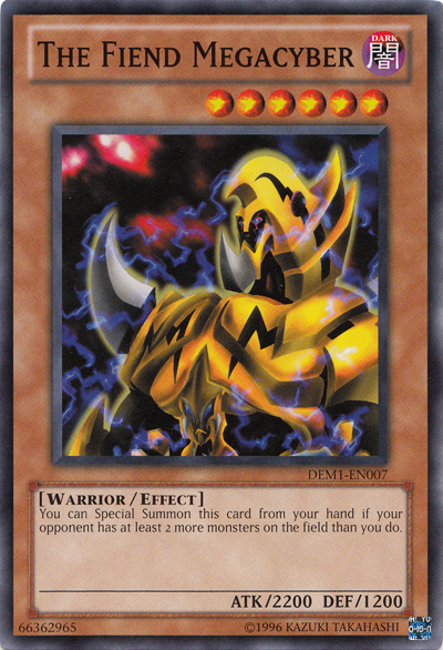The Fiend Megacyber [DEM1-EN007] Common | Jomio and Rueliete's Cards and Comics