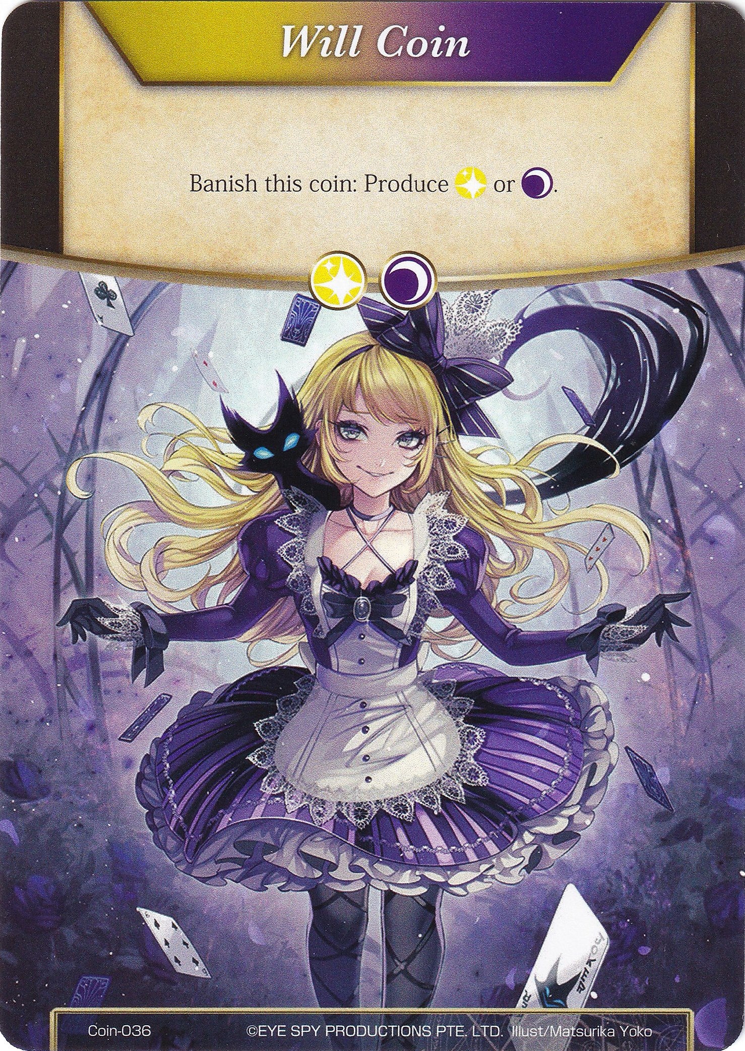 Will Coin (Coin-036) - Dark Alice (Coin-036) [Alice Origin IV: Prologue of Attoractia] | Jomio and Rueliete's Cards and Comics