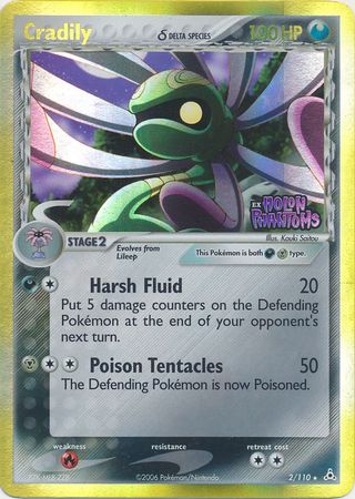 Cradily (2/110) (Delta Species) (Stamped) [EX: Holon Phantoms] | Jomio and Rueliete's Cards and Comics