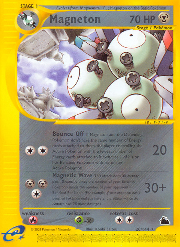 Magneton (20/144) [Skyridge] | Jomio and Rueliete's Cards and Comics