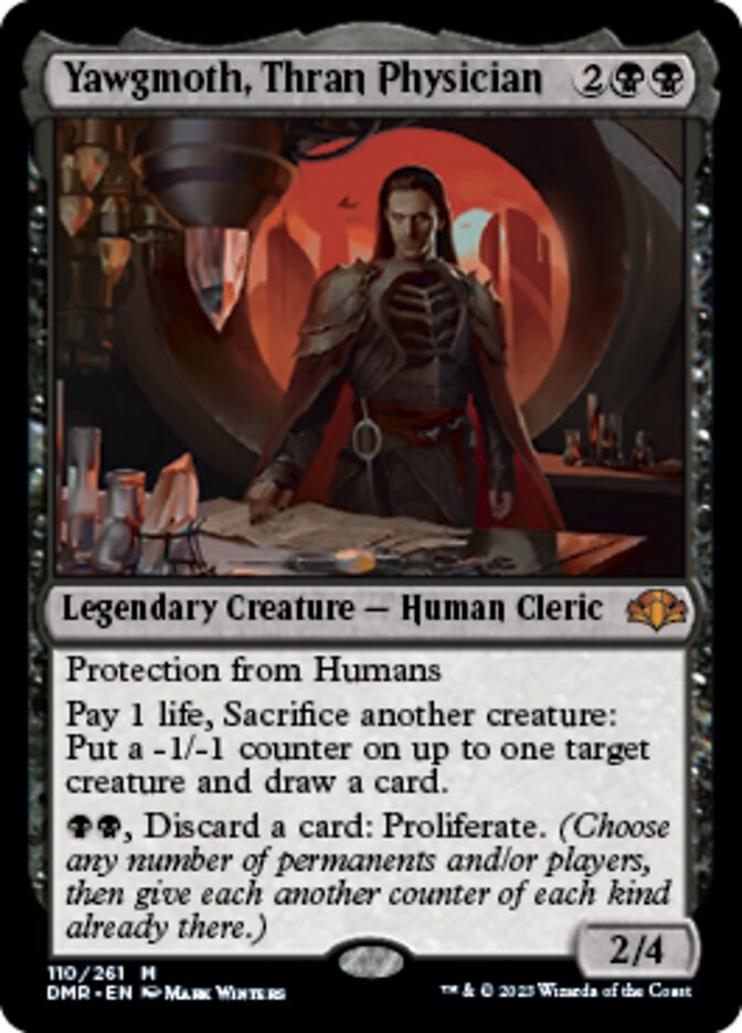 Yawgmoth, Thran Physician [Dominaria Remastered] | Jomio and Rueliete's Cards and Comics
