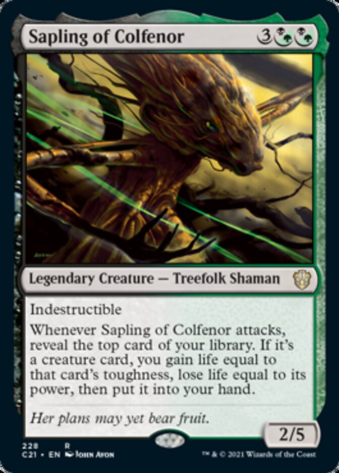 Sapling of Colfenor [Commander 2021] | Jomio and Rueliete's Cards and Comics