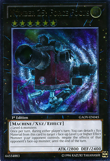 Number 25: Force Focus (UTR) [GAOV-EN045] Ultimate Rare | Jomio and Rueliete's Cards and Comics