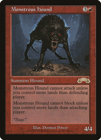 Monstrous Hound [Exodus] | Jomio and Rueliete's Cards and Comics