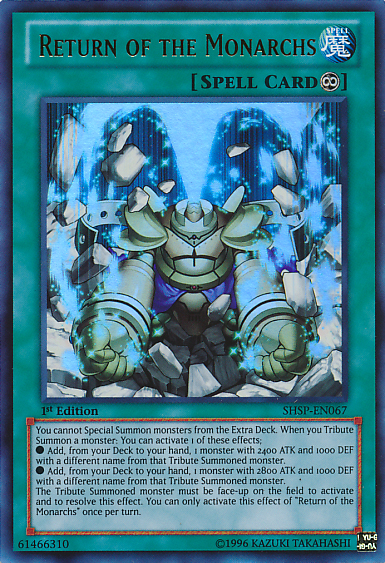 Return of the Monarchs [SHSP-EN067] Ultra Rare | Jomio and Rueliete's Cards and Comics