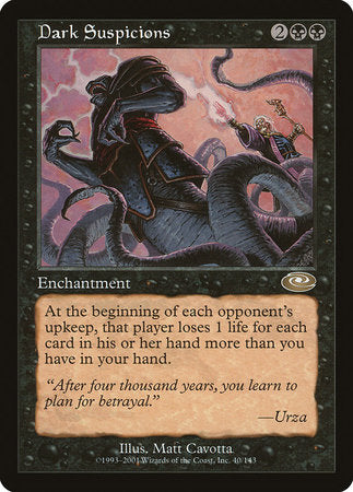 Dark Suspicions [Planeshift] | Jomio and Rueliete's Cards and Comics