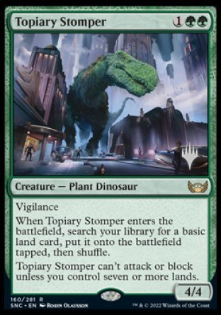 Topiary Stomper (Promo Pack) [Streets of New Capenna Promos] | Jomio and Rueliete's Cards and Comics
