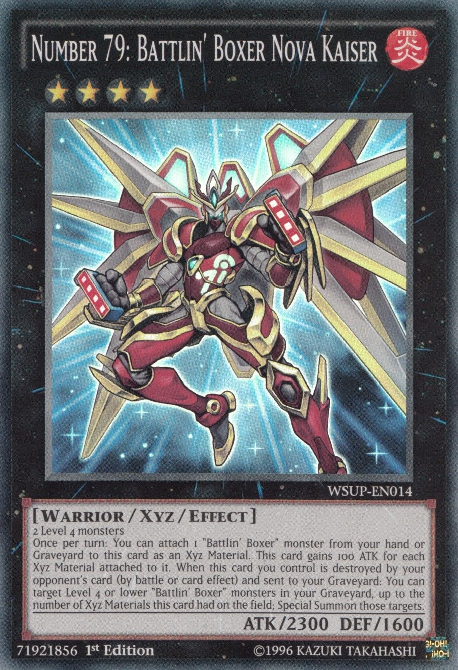 Number 79: Battlin' Boxer Nova Kaiser [WSUP-EN014] Super Rare | Jomio and Rueliete's Cards and Comics