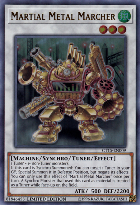 Martial Metal Marcher [CT15-EN009] Ultra Rare | Jomio and Rueliete's Cards and Comics
