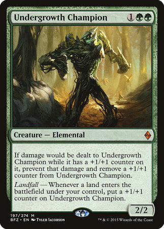 Undergrowth Champion [Battle for Zendikar] | Jomio and Rueliete's Cards and Comics