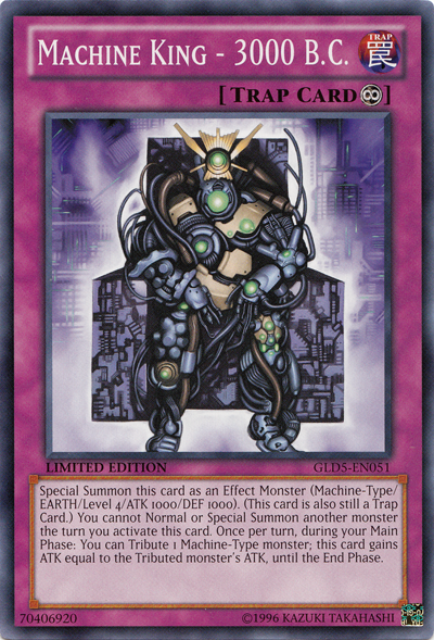 Machine King - 3000 B.C. [GLD5-EN051] Common | Jomio and Rueliete's Cards and Comics