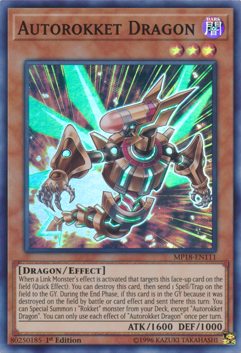 Autorokket Dragon [MP18-EN111] Super Rare | Jomio and Rueliete's Cards and Comics