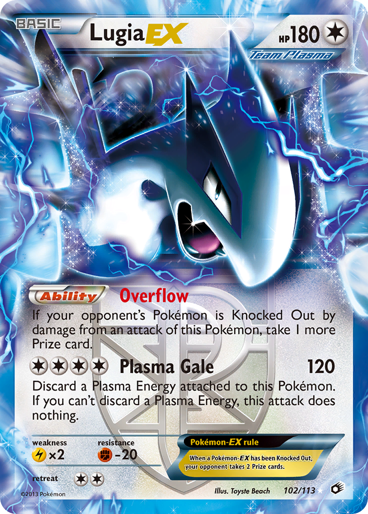 Lugia EX (102/113) [Black & White: Legendary Treasures] | Jomio and Rueliete's Cards and Comics