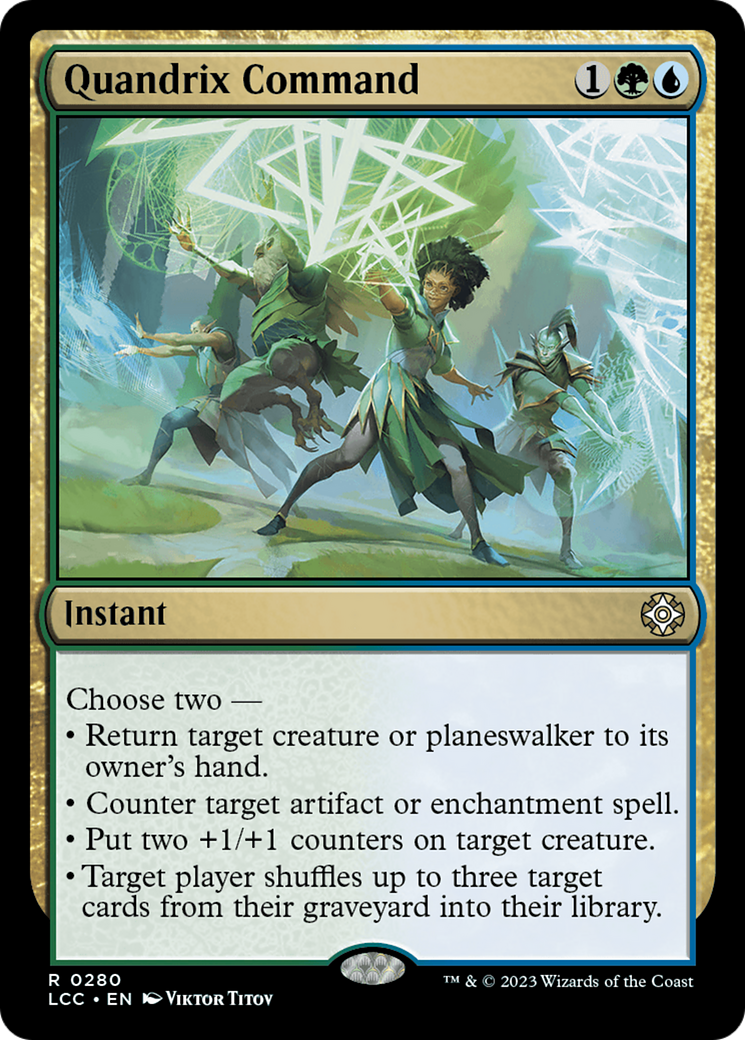 Quandrix Command [The Lost Caverns of Ixalan Commander] | Jomio and Rueliete's Cards and Comics