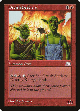 Orcish Settlers [Weatherlight] | Jomio and Rueliete's Cards and Comics