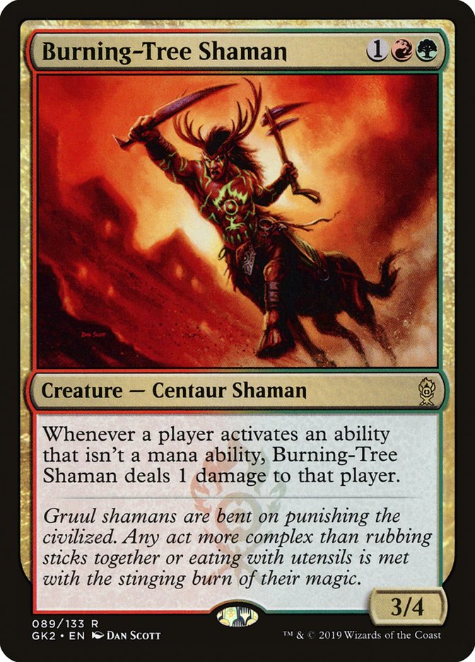 Burning-Tree Shaman [Ravnica Allegiance Guild Kit] | Jomio and Rueliete's Cards and Comics