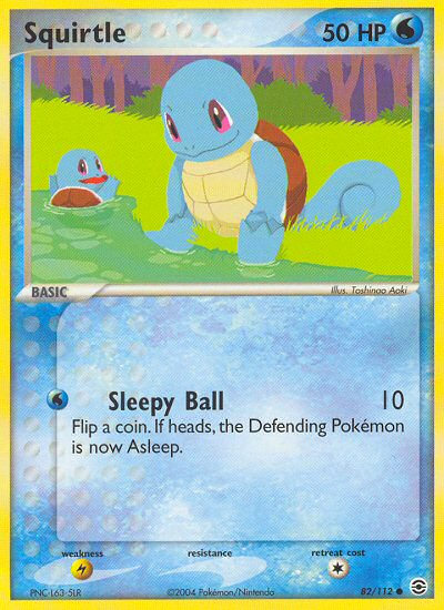 Squirtle (82/112) [EX: FireRed & LeafGreen] | Jomio and Rueliete's Cards and Comics