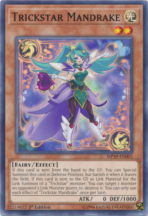 Trickstar Mandrake [MP19-EN005] Common | Jomio and Rueliete's Cards and Comics