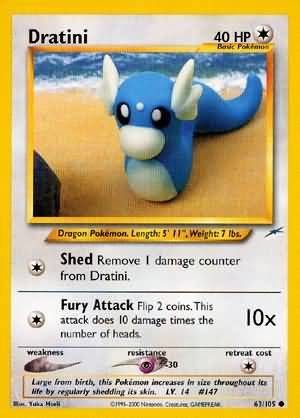 Dratini (63/105) [Neo Destiny Unlimited] | Jomio and Rueliete's Cards and Comics