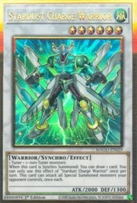 Stardust Charge Warrior [MAGO-EN029] Gold Rare | Jomio and Rueliete's Cards and Comics