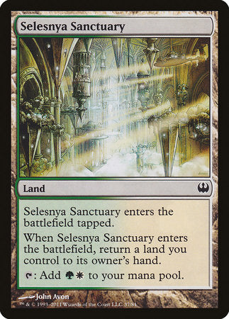 Selesnya Sanctuary [Duel Decks: Knights vs. Dragons] | Jomio and Rueliete's Cards and Comics