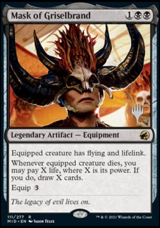 Mask of Griselbrand (Promo Pack) [Innistrad: Midnight Hunt Promos] | Jomio and Rueliete's Cards and Comics