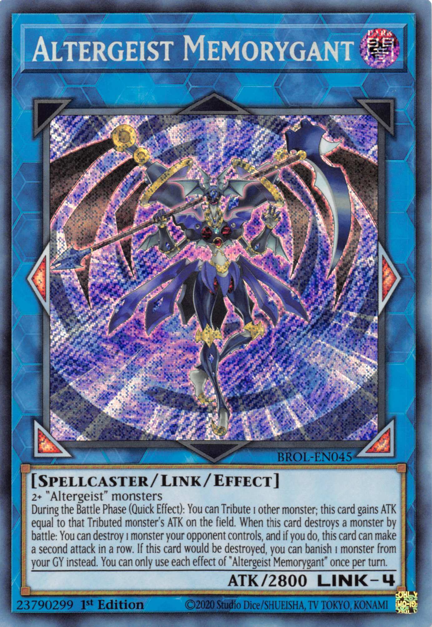 Altergeist Memorygant [BROL-EN045] Secret Rare | Jomio and Rueliete's Cards and Comics