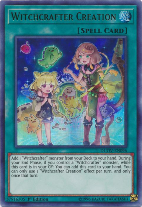 Witchcrafter Creation [DUOV-EN096] Ultra Rare | Jomio and Rueliete's Cards and Comics