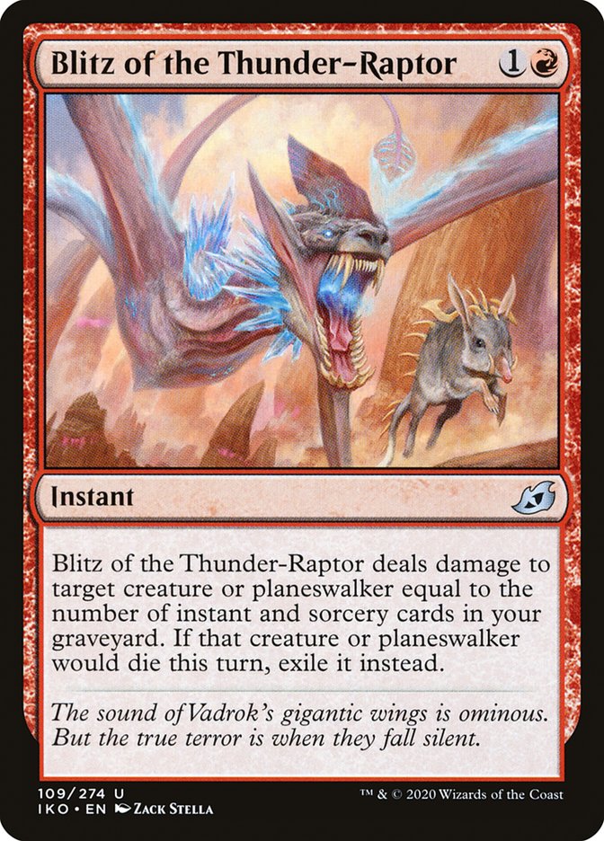 Blitz of the Thunder-Raptor [Ikoria: Lair of Behemoths] | Jomio and Rueliete's Cards and Comics