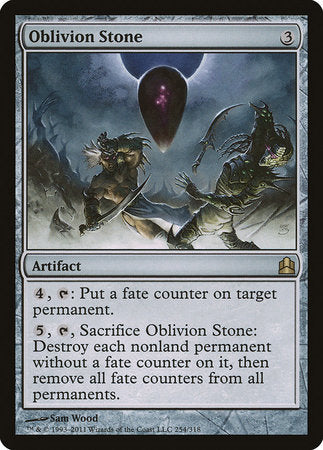 Oblivion Stone [Commander 2011] | Jomio and Rueliete's Cards and Comics