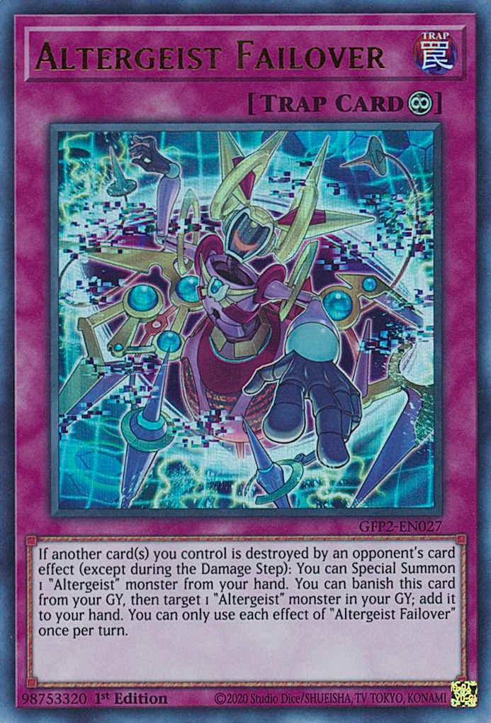 Altergeist Failover [GFP2-EN027] Ultra Rare | Jomio and Rueliete's Cards and Comics